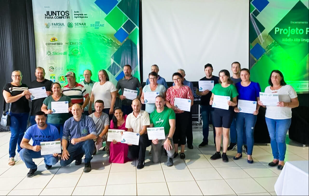 Capa Programa Juntos para Competir encerra trabalho de assistência a grupo de produtores na região do Médio Alto Uruguai