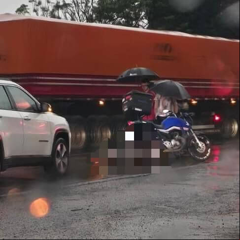 Capa Motociclista fica ferido em acidente na BR-386 em FW